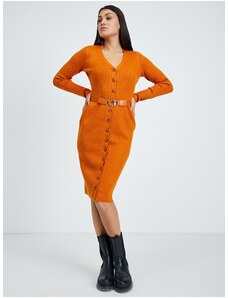 Πορτοκαλί Θήκη Πουλόβερ Φόρεμα Guess Lena - Γυναικεία