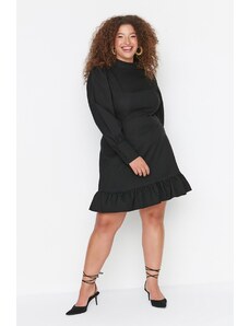 Trendyol Curve Plus Size Φόρεμα - Μαύρο - A-line
