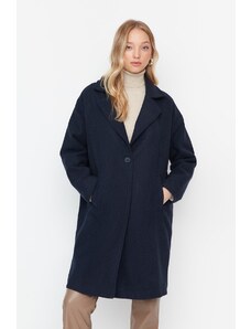 Trendyol Μοντέρνο παλτό - Dunkelblau - Διπλό στήθος