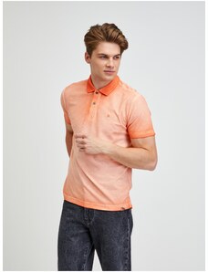 Πορτοκαλί ανδρικό μπλουζάκι πόλο LERROS - Άνδρες
