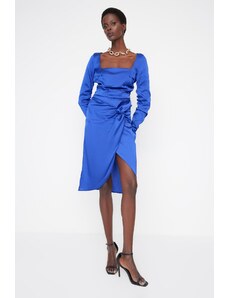 Trendyol Φόρεμα - Σκούρο μπλε - Wrapover
