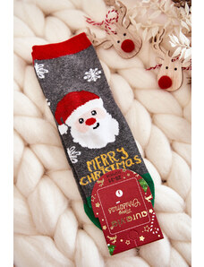 Kesi Παιδικές κάλτσες "Καλά Χριστούγεννα" Nicholas γκρι-πράσινο