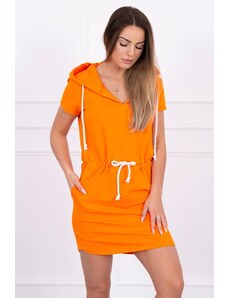 Kesi Δεμένο φόρεμα με κουκούλα πορτοκαλί