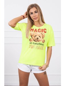 Kesi Μπλούζα με τύπωμα Magic yellow neon