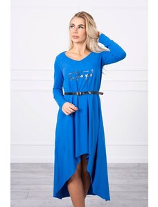 Kesi Φόρεμα με διακοσμητική ζώνη και μωβ-μπλε επιγραφή