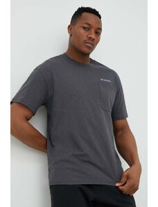 Βαμβακερό μπλουζάκι Columbia χρώμα γκρι 2037491