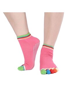 Αθλητικές Κάλτσες Αντιολισθητικές για Yoga και Pilates - Ροζ