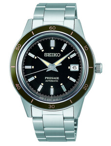 SEIKO Presage 60s Style Automatic - SRPG07J1, Silver case with Stainless Steel Bracelet