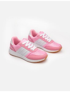 INSHOES Γυναικεία sneakers με πολύχρωμα σχέδια Ροζ
