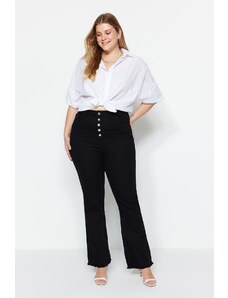 Trendyol Curve Plus Size Jeans - Μαύρο - Λεπτό