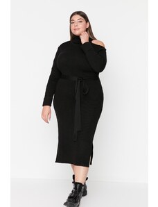 Trendyol Curve Plus Size Φόρεμα - Μαύρο - Shift