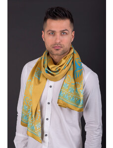 Ancient Greek Scarves Golden pegasus pure silk scarf