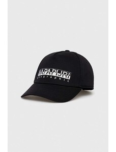 Καπέλο Napapijri F-Box Cap χρώμα: μαύρο NP0A4GAZ0411