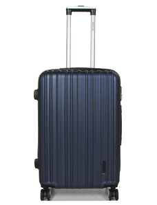 WORLDLINE Βαλίτσα μεσαία μπλέ ABS & Polycarbon με τέσσερις ρόδες 8AVWW2 - 27521-03