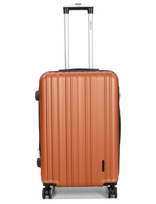 WORLDLINE Βαλίτσα μεσαία πορτοκαλί ABS & Polycarbon με τέσσερις ρόδες Y4MFE6 - 27521-32