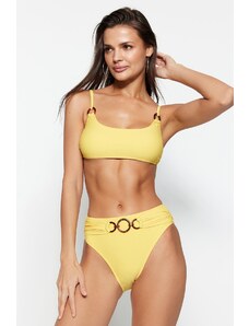 Trendyol Bikini Top - Κίτρινο - Απλό