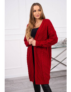 Kesi Ζακέτα πουλόβερ με πλεγμένη ύφανση σε κόκκινο χρώμα