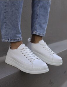 Knack Ανδρικά λευκά Sneakers δερματίνη 0102020W