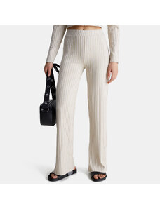 Calvin Klein Ribbed Jersey Flared Γυναικείο Παντελόνι