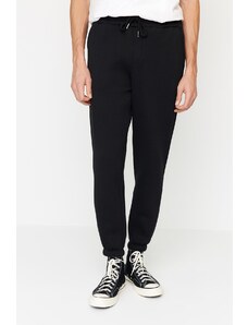 Trendyol Black Regular/Normal Fit Elastic Elastic Laced Inner Fleece Sweatpants
