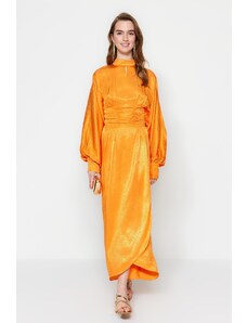 Trendyol Βραδινό Φόρεμα - Πορτοκαλί - A-line