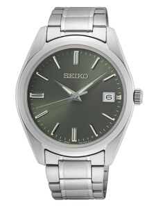 SEIKO Essential Time Mens - SUR527P1, Silver case with Stainless Steel Bracelet