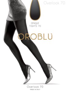 Oroblu γυναικείο καλσόν μαύρο overlook opaque 70den