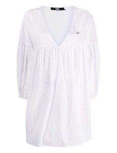 KARL LAGERFELD Φορεμα Karl Dna Short Beach Dress 230W2210 100 white
