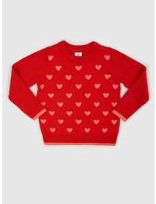 GAP Παιδικό πουλόβερ καρδιακό μοτίβο - Κορίτσια