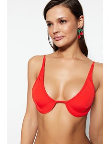 Trendyol Bikini Top - Κόκκινο - Απλό