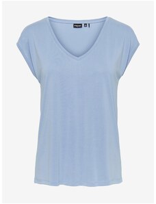 Γαλάζιο γυναικείο T-Shirt Pieces Kamala - Γυναικεία