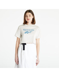 Γυναικεία μπλουζάκια Reebok Classics Big Logo Cropped T-Shirt Chalk Mel