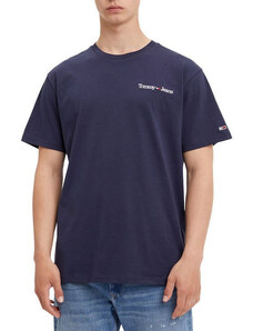 TOMMY HILFIGER Tommy Jeans ανδρικό t-shirt Twilight navy DM0DM15790-C87