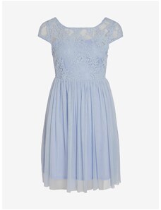Γαλάζιο γυναικείο φόρεμα με δαντέλα VILA Ulcricana - Ladies