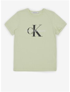 T-shirt για κορίτσια ανοιχτό πράσινο Calvin Klein Jeans - Κορίτσια