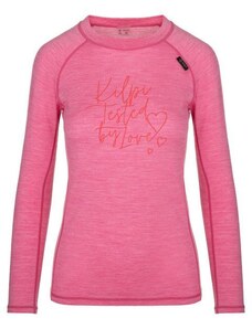 Γυναικείο μάλλινο θερμικό T-shirt KILPI MAVORA TOP-W ροζ
