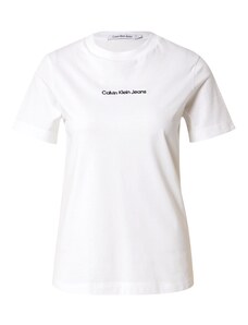 Calvin Klein Jeans Μπλουζάκι 'INSTITUTIONAL' μαύρο / λευκό