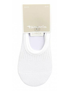 Tamaris White Γυναικείες Κάλτσες Λευκές-2 Pack (99500P2)