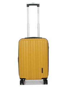 WORLDLINE Βαλίτσα - Χειραποσκευή καμπίνας κίτρινη ABS & Polycarbon με τέσσερις ρόδες AYP2R19 - 27520-17