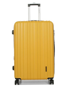 WORLDLINE Βαλίτσα μεγάλη κίτρινο ABS & Polycarbon με τέσσερις ρόδες X6UZK74 - 27522-17