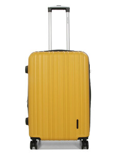 WORLDLINE Βαλίτσα μεσαία κίτρινη ABS & Polycarbon με τέσσερις ρόδες QWT8Z5 - 27521-17