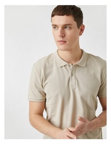 Koton T-Shirt - Μπεζ - Κανονική εφαρμογή