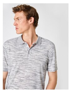 Koton Polo T-shirt - Grau - Κανονική εφαρμογή