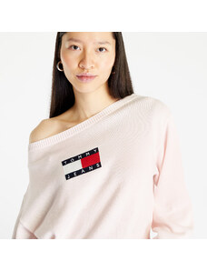 Tommy Hilfiger Γυναικεία πουλόβερ Tommy Jeans Lw Center Flag S Pullover Faint Pink