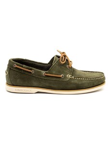 LUMBERJACK Boat Shoes Main Navigator Washed Suede SM07804007A04 cf008 military green