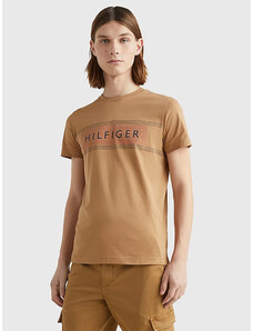 Tommy Hilfiger T-shirt slim μπεζ