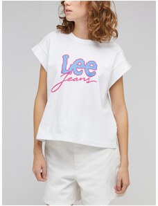 Λευκό Γυναικείο T-Shirt Lee - Γυναίκες