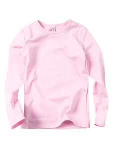 Online Παιδική μπλούζα μονόχρωμη simple5 ροζ