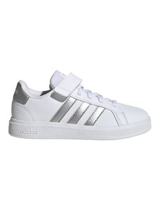 ADIDAS GRAND COURT LIFESTYLE COURT ELASTIC LACE AND TOP STRAP SHOES (GE6516)