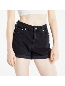 Γυναικεία σορτς Calvin Klein Jeans Mid Rise Shorts Denim Black